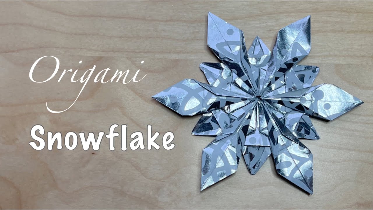 How To Make Origami Christmas Snowflake ❄️ - Easy Origami Instructions