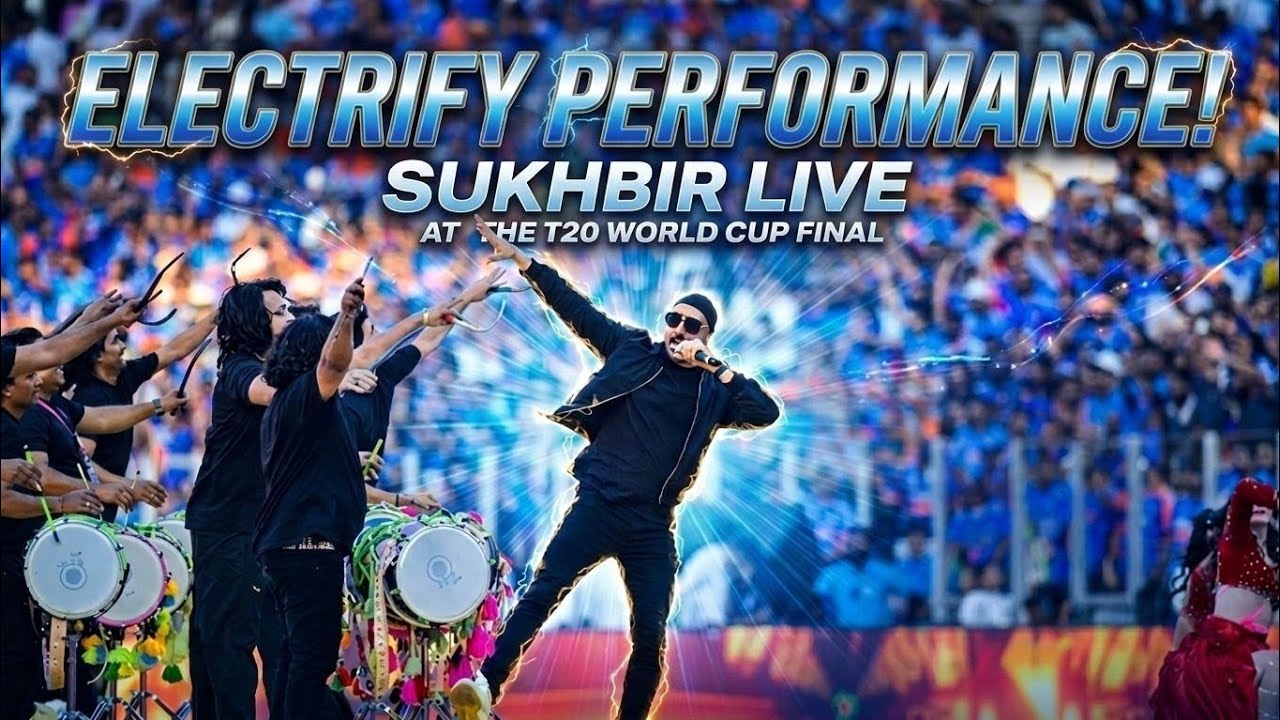 Sukhbir &ndash; Ho Ho Ho Live T20 World Cup Final Performance At Ahemdabad | Crowd Goes Crazy