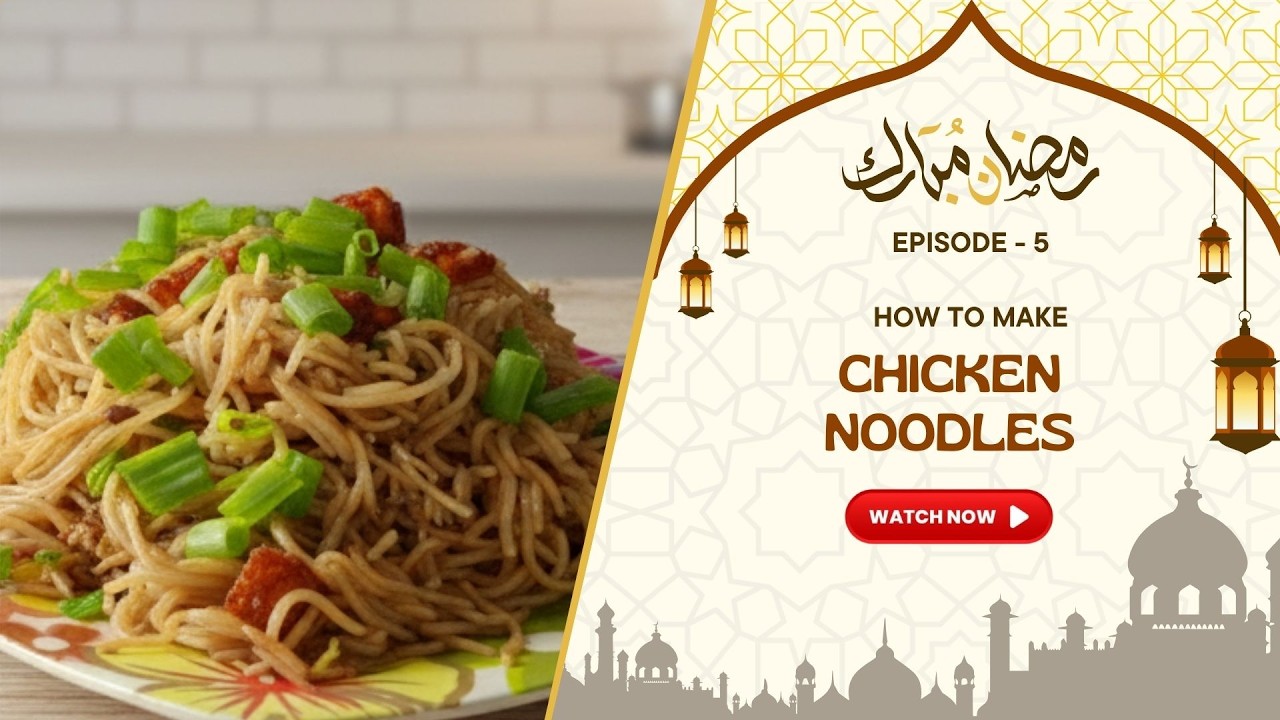 Ramadan Series Ep 5 : Chicken Noodles | How to make Restaurant Style Chicken Hakka Noodle at home