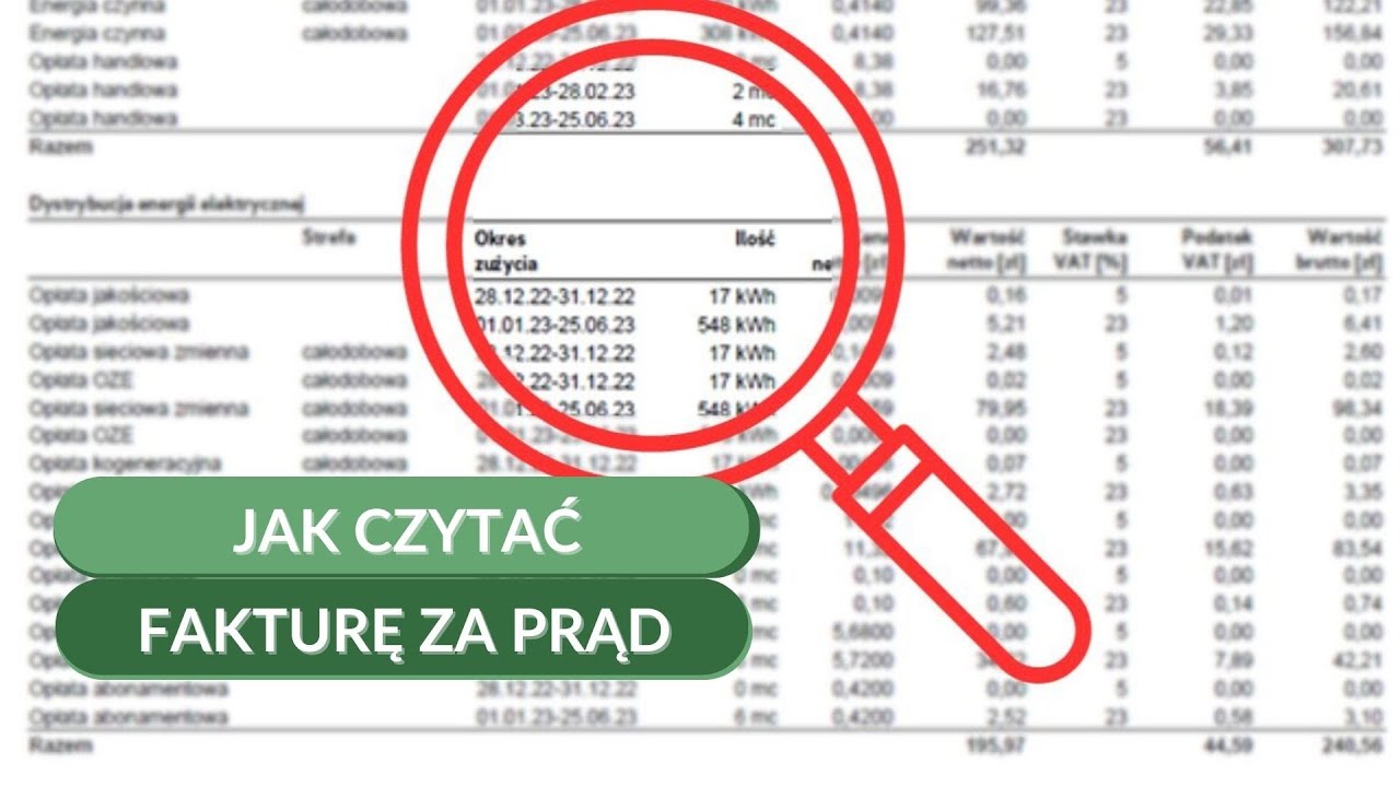 Jak czytać fakturę za prąd? Jak rozszyfrować rachunek za energię elektryczną. Co znaczą te słowa?