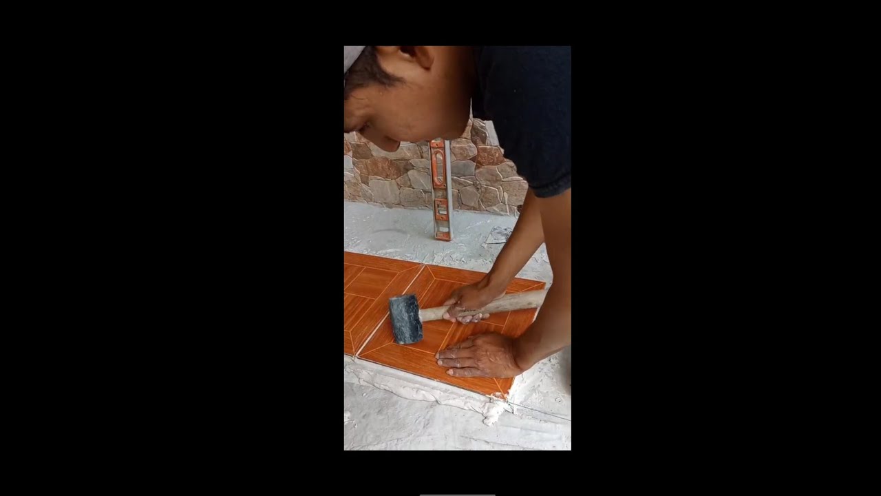 Como pegar loseta para principiantes #albañilería #tutoriales #loseta #ceramic #construccion 