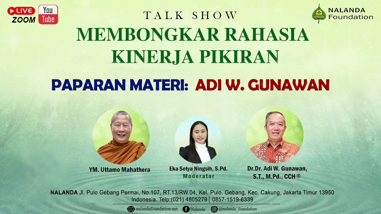 Membongkar Rahasia Kinerja Pikiran: Paparan Materi oleh Adi W. Gunawan