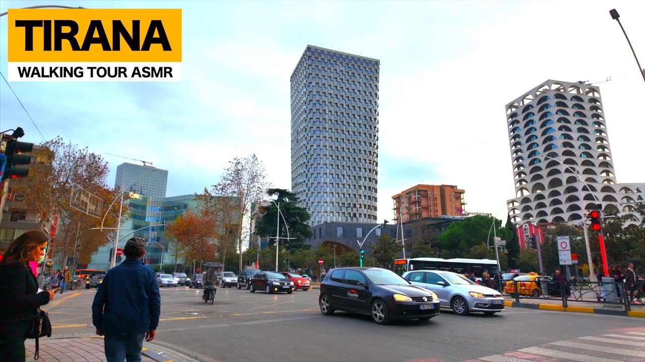 TIRANA WALK - Albania January 2024» 🇦🇱 VIRTUAL WALKING TOUR🚶🎧 ORIGINAL SOUNDS 🚫 NO COMMENT 📺 ASMR