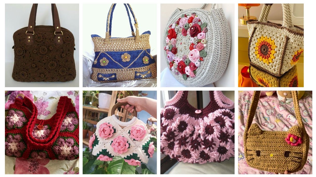 Beautiful Stunning Crochet Bags Designs for girls | Crochet purses