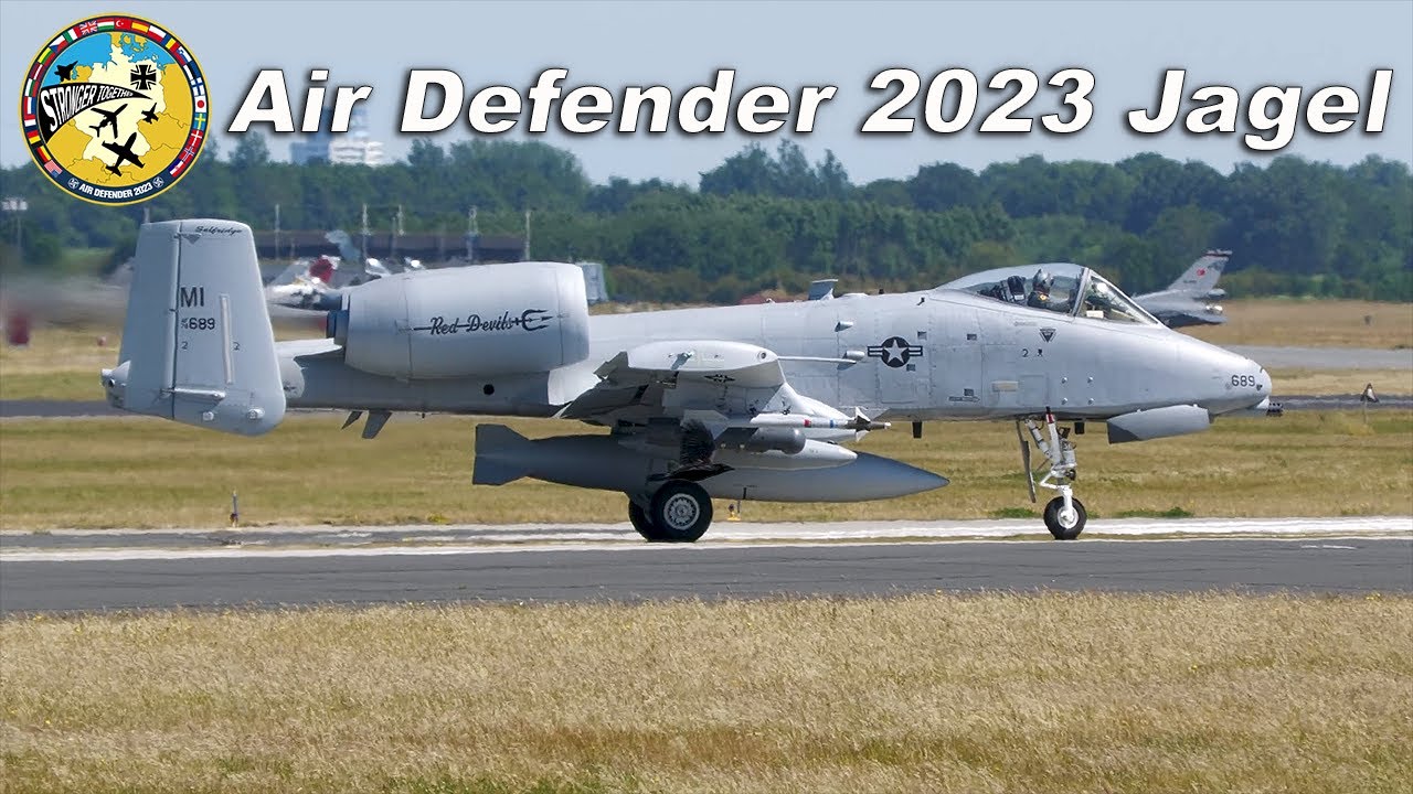 [4K] U.S. Fairchild A-10C Thunderbolt II at Jagel - NATO exercise 