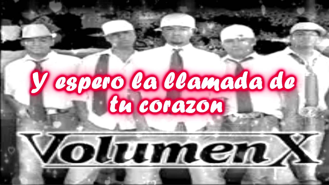 Volumen X - Te amo (letra)