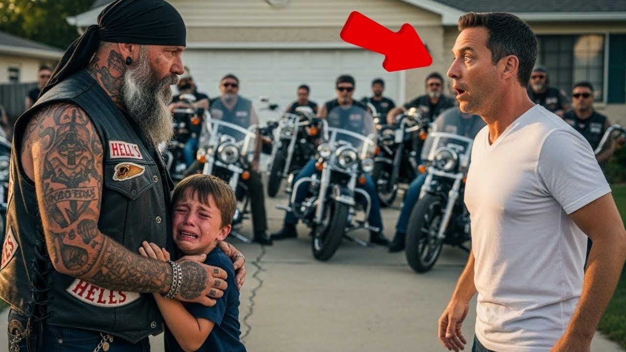 92 Biker umzingelten ein Haus, um einen Jungen vor seinem gewalttätigen Stiefvater zu retten — das t