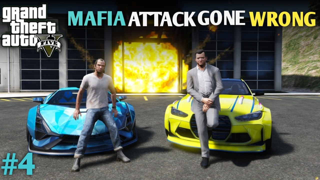 WE ATTACKED MAFIA GARAGE… AND FOUND TECHNO GAMERZ LAMBORGHINI! 😱 | GTA 5 GAMEPLAY | #4