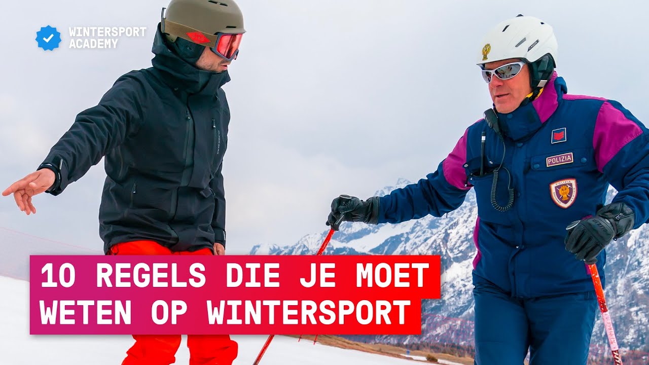 De 10 pisteregels, belangrijk om te weten voor je wintersport vakantie!
