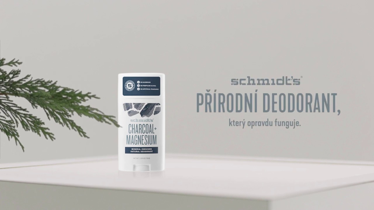 Schmidt's př&iacute;rodn&iacute; deodorant Charcoal & Magnesium 15s