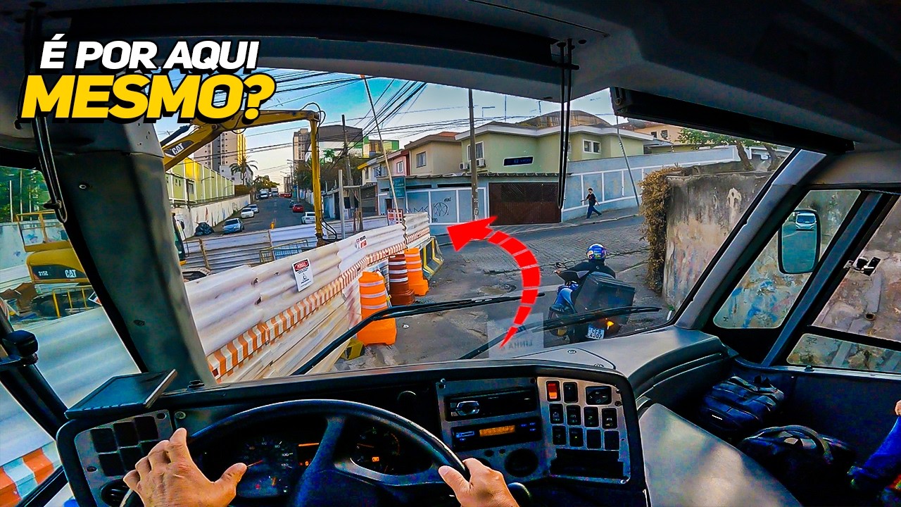 Fiz outra escala de trabalho | Dirigindo ônibus por dentro de Guarulhos SP