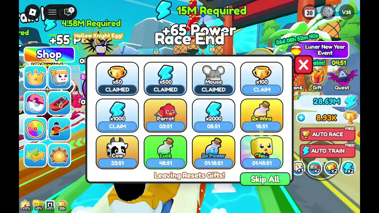 Kayak racing on Roblox 