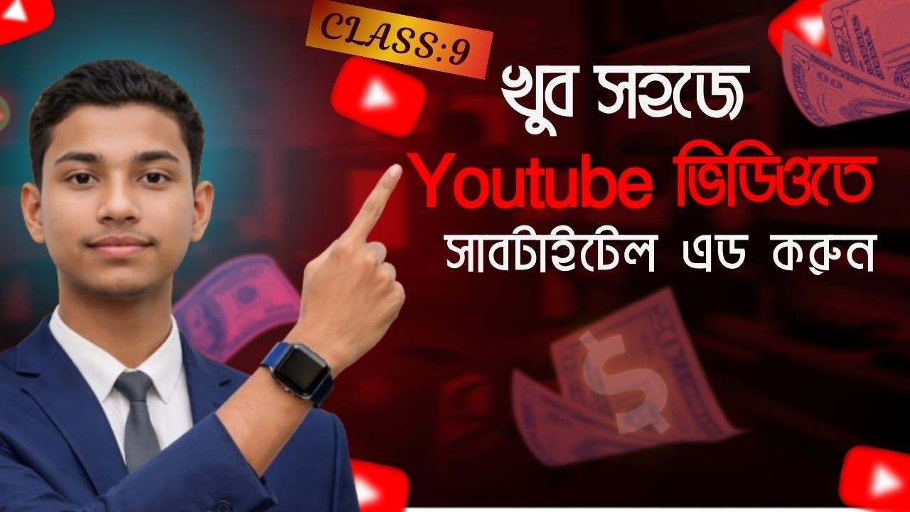 How To Add Subtitles In Youtube Video Class:9 | কিভাবে ইউটিউব ভিডিওর সাবটাইটেল অ্যাড করব | Subtitle