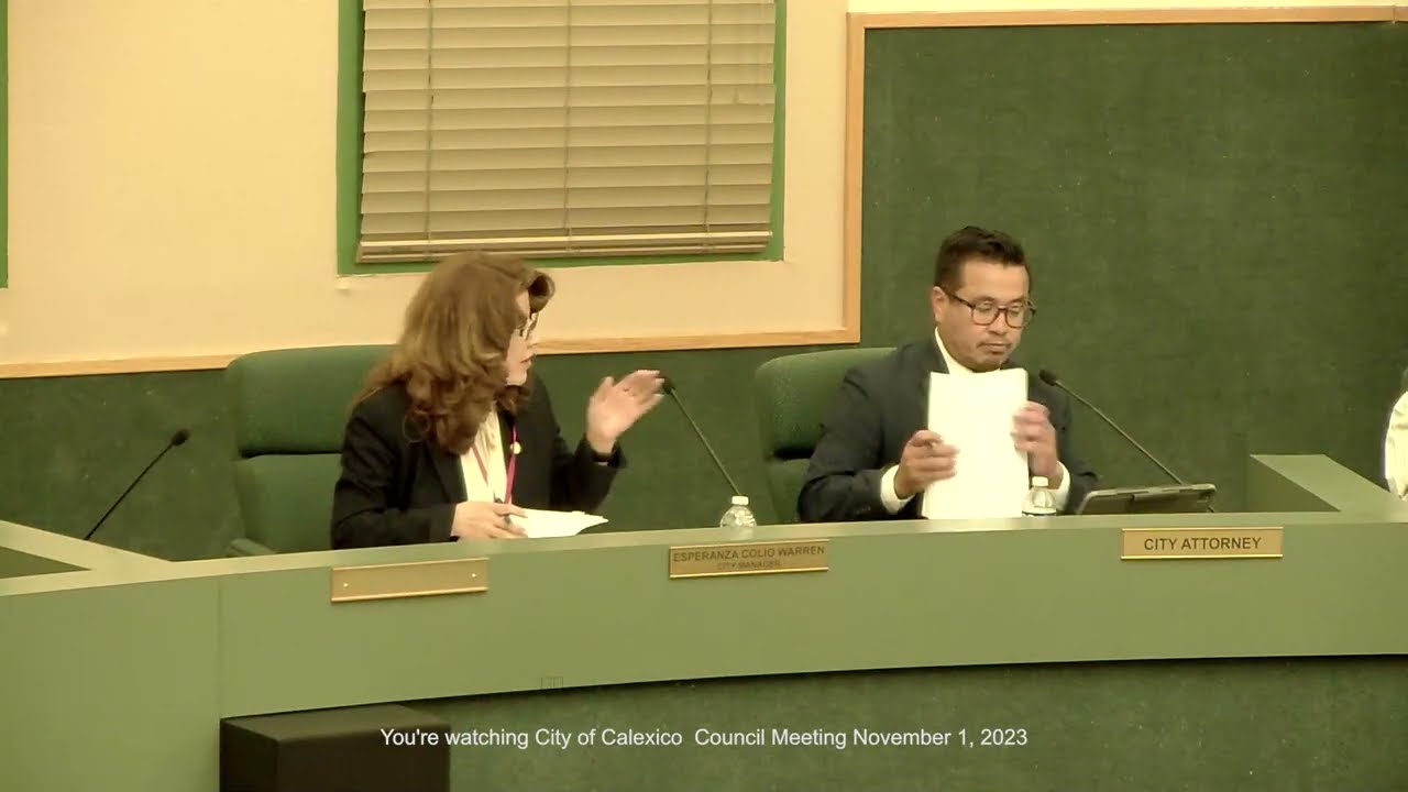 City of Calexico Council Meeting November 1, 2023