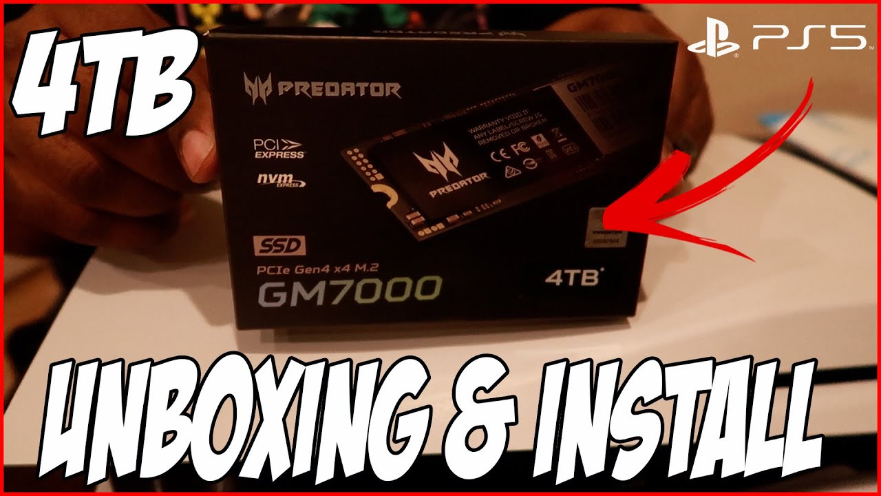 РАСПАКОВКА И УСТАНОВКА Acer Predator GM7000 4 ТБ NVMe Gaming SSD на моей PS5 | DezFTW
