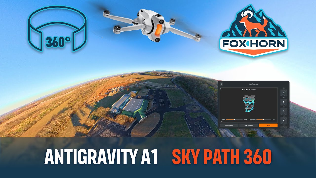Antigravity A1 - 8K 360 Sky Path Mission with Telemetry