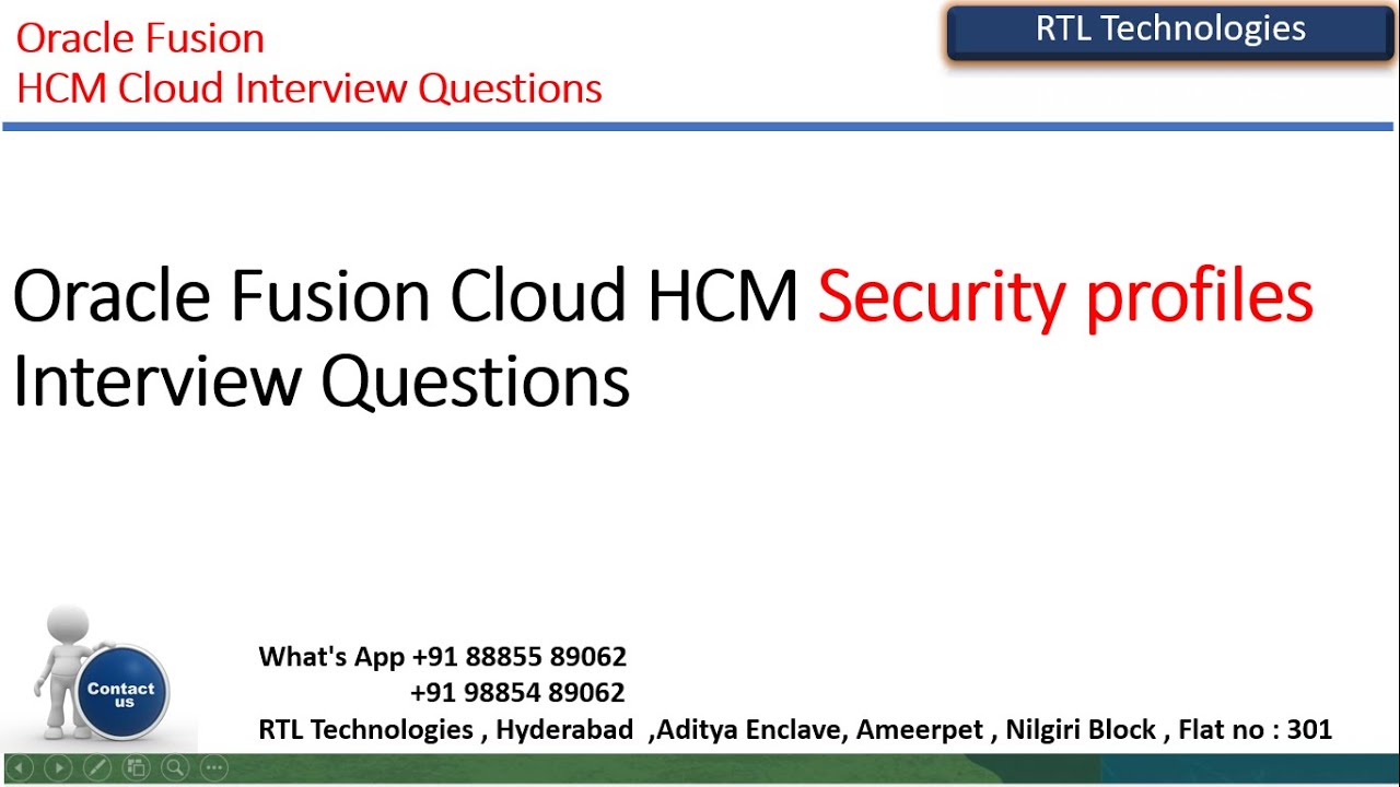 Oracle Fusion Cloud HCM Security profile Interview questions | HCM Placement | HCM Interview