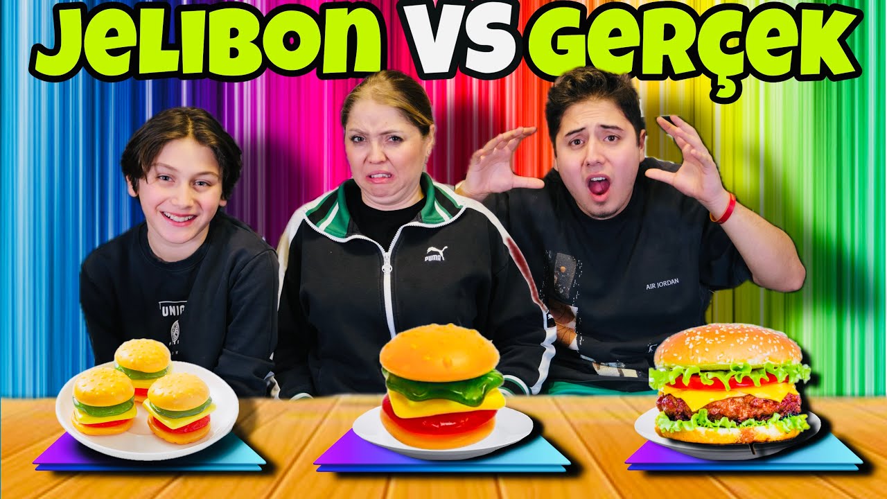 JELİBON vs GERÇEK YEMEK YARIŞMASI (ÖDÜLLÜ)