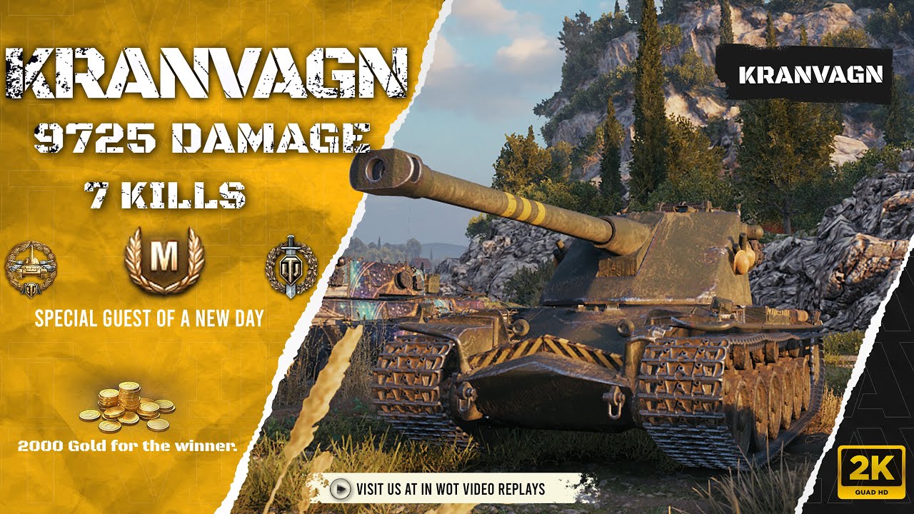 Kranvagn - 9.7dmg + AMBUSH - 15. #wot_video_replays #world_of_tanks