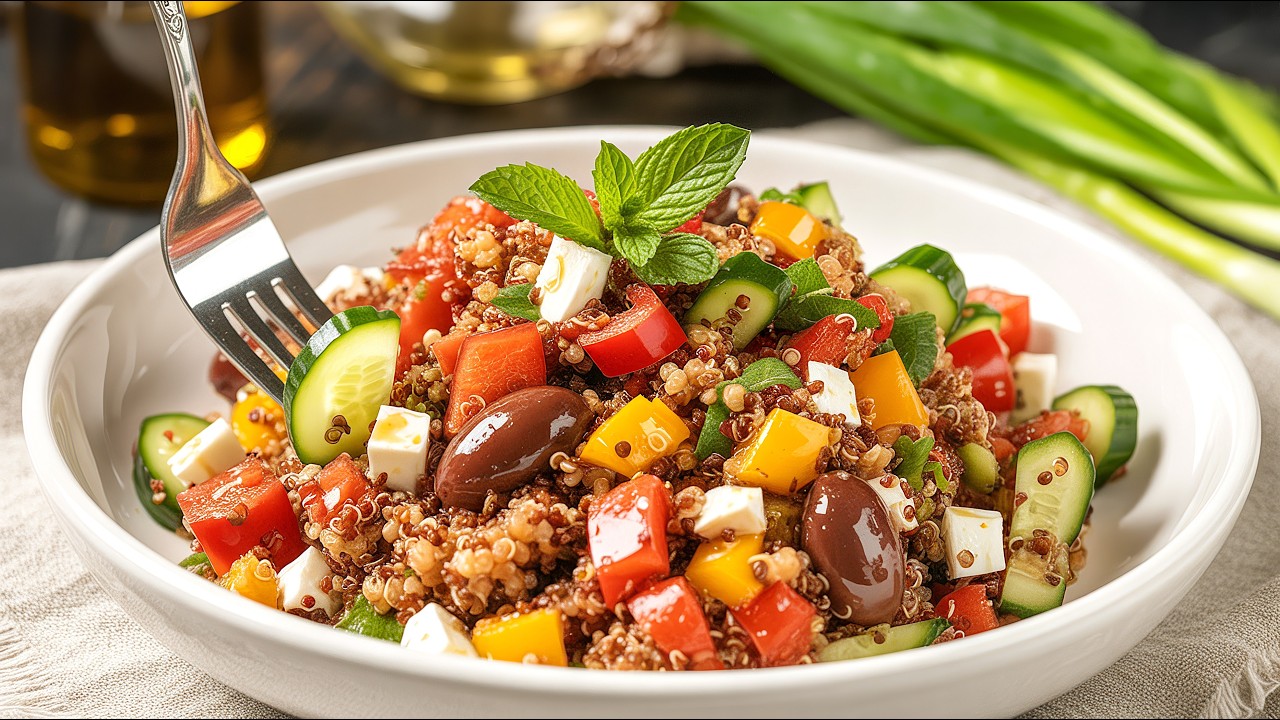 Echte Vitaminbombe! Dieser Quinoa-Salat ist einfach und sehr gesund!