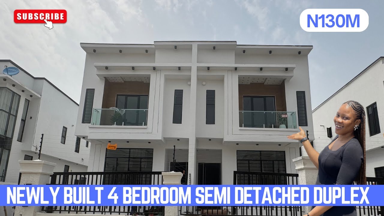 House Tour; Newly Built 4 Bedroom Semi Detached Duplex for Sale in Ajah, Lekki, Lagos Nigeria