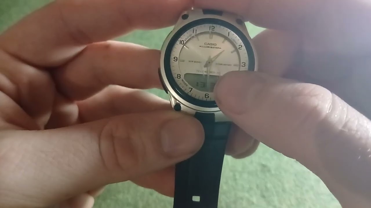 Как включить и выключить летнее время на часах Casio AW-80
