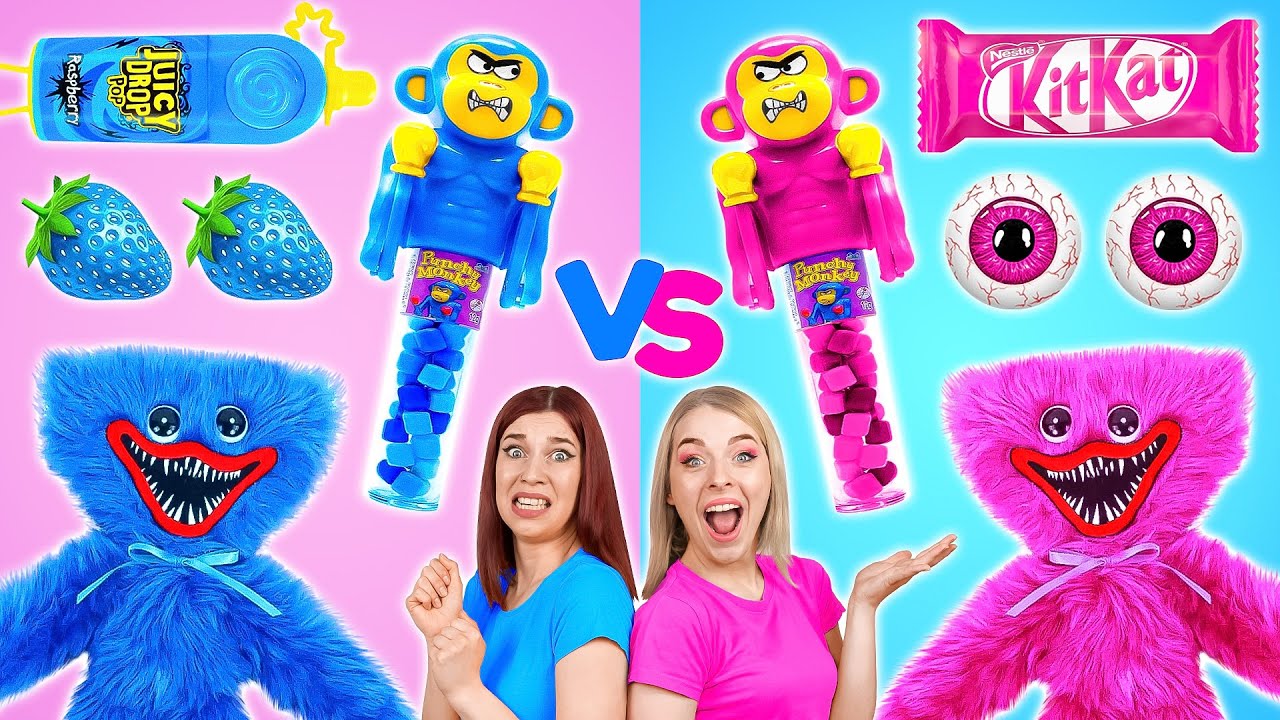 Blaues Essen Challenge #1 | 24 Stunden Nur Eine Farbe Essen von Multi DO Challenge