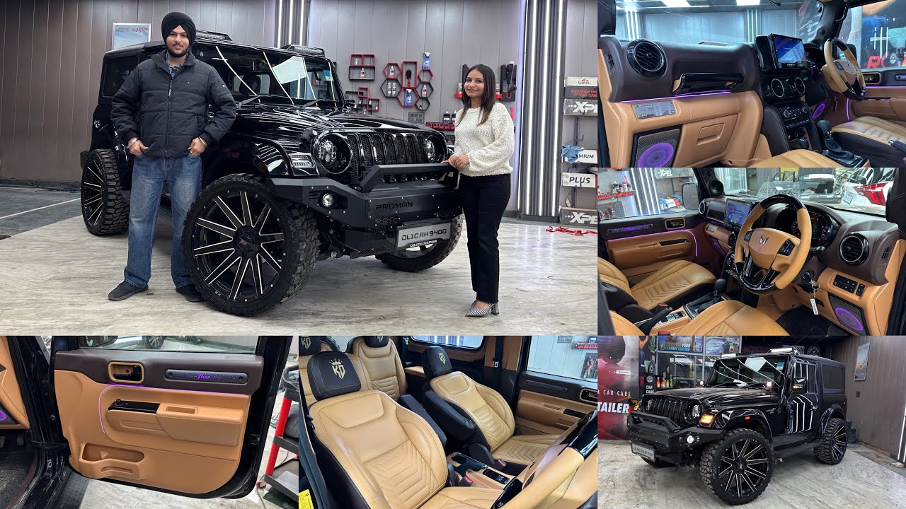 गाड़िओ का है Desi HULK | Mahindra Thar Modified | Thar Modification 2024 | Thar Luxury Interior 2024