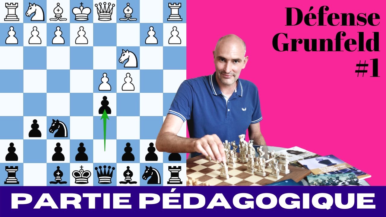 Défense Grünfeld (1) : Partie d'échecs pédagogique