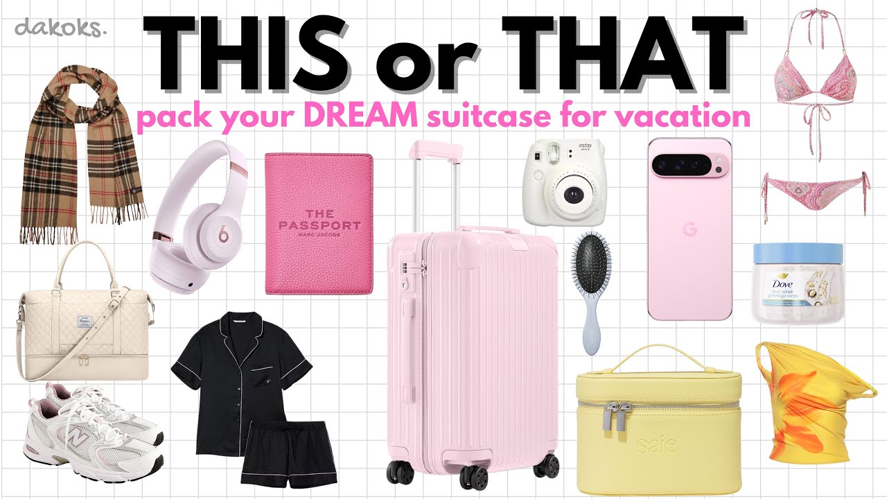 Pack your DREAM Vacation Suitcase! | THIS OR THAT☀️⛱️🐚