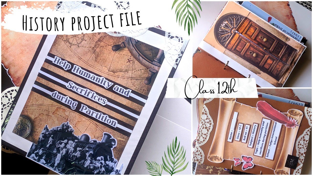 Class 12th history project || Partition topic || Help humanity and sacrifices during partition