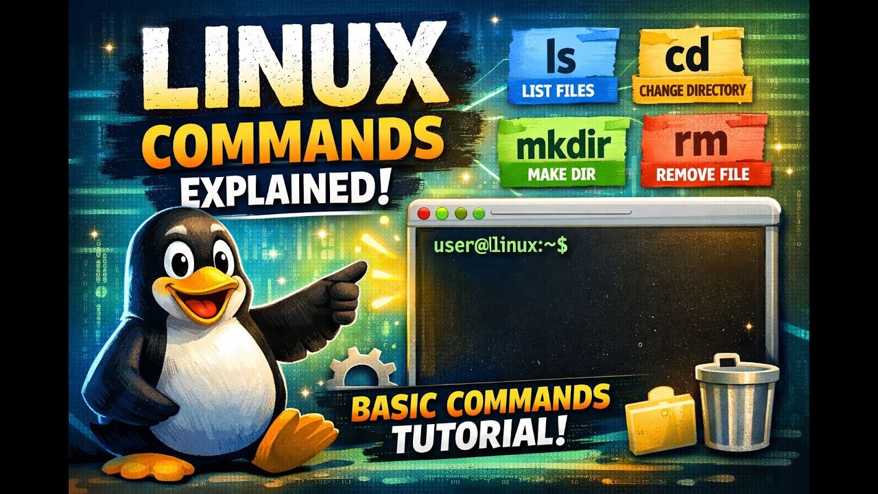 Explaining a basic command in Linux (khmer).