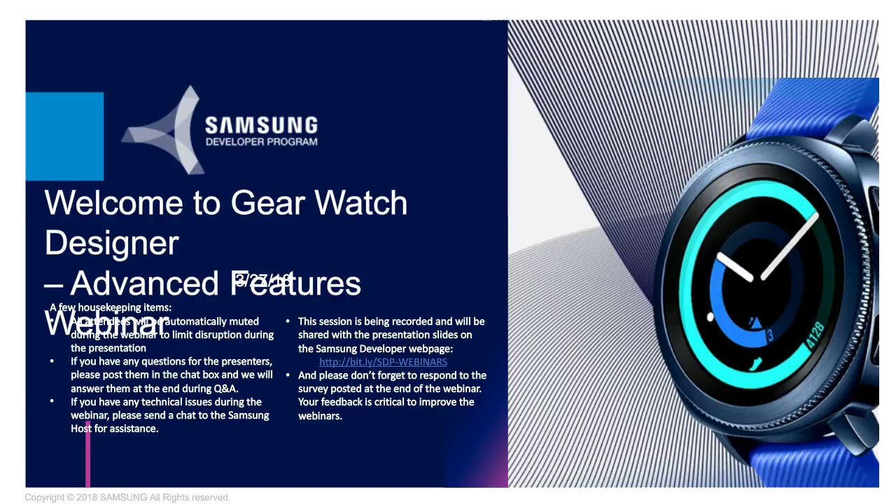 Exploring Advanced Features of Galaxy Watch Designer [Webinar]