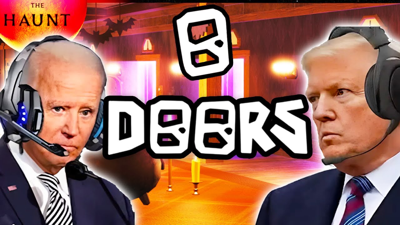 US PRESIDENTS Play Roblox DOORS! [ Halloween Update ]
