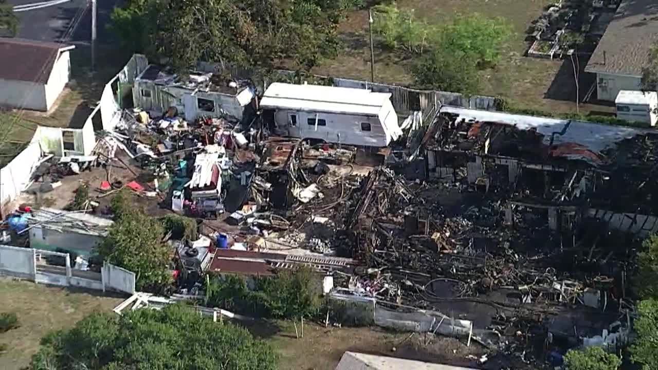 RAW VIDEO: Aftermath of home fire and explosion in Brandenton