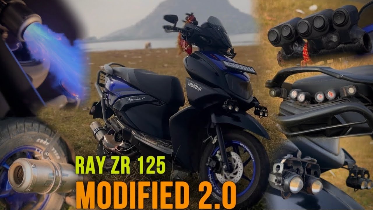 RAY ZR 125 | MODIFIED 2.0 | FULL SYSTEM EXHAUST | SC PROJECT | YAMAHA | @Ajitmahato47