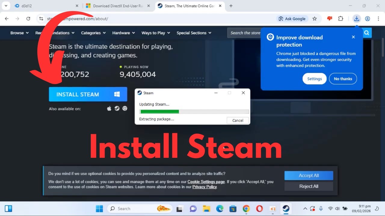 How to Download & Install Steam on Windows 11 (2026 Guide)