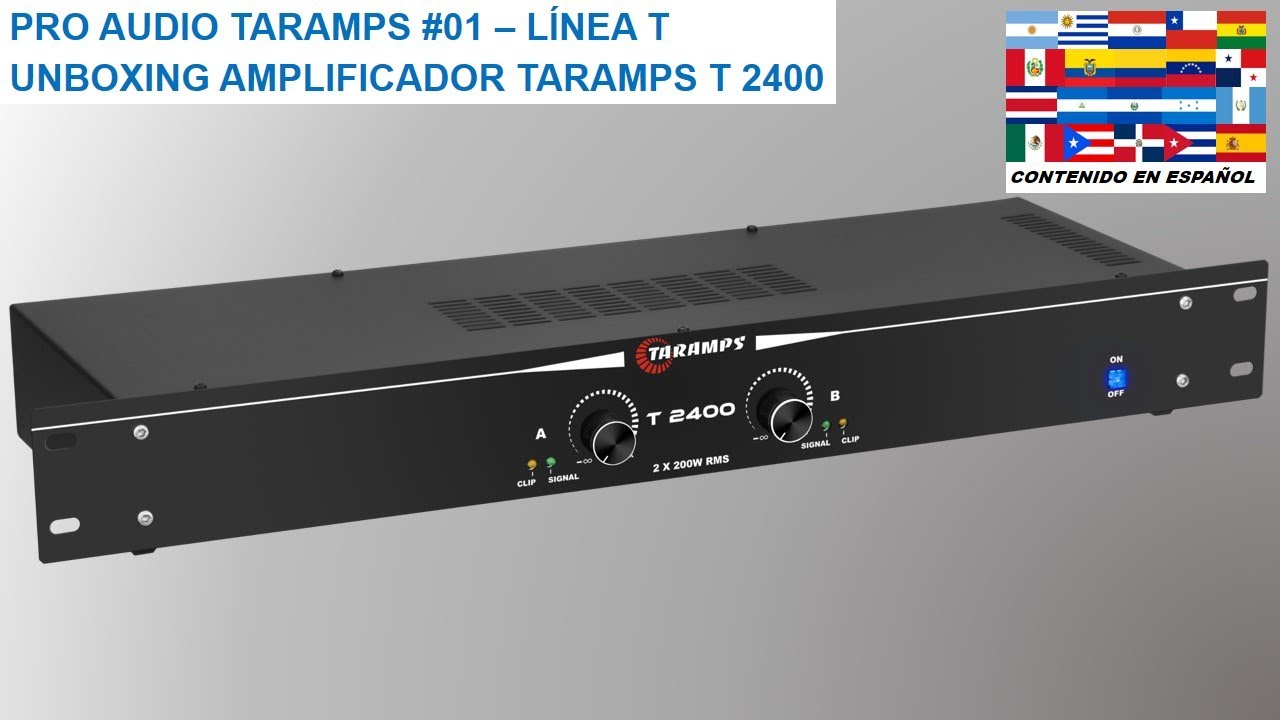 PRO AUDIO TARAMPS #01 - UNBOXING AMPLIFICADOR TARAMPS T 2400