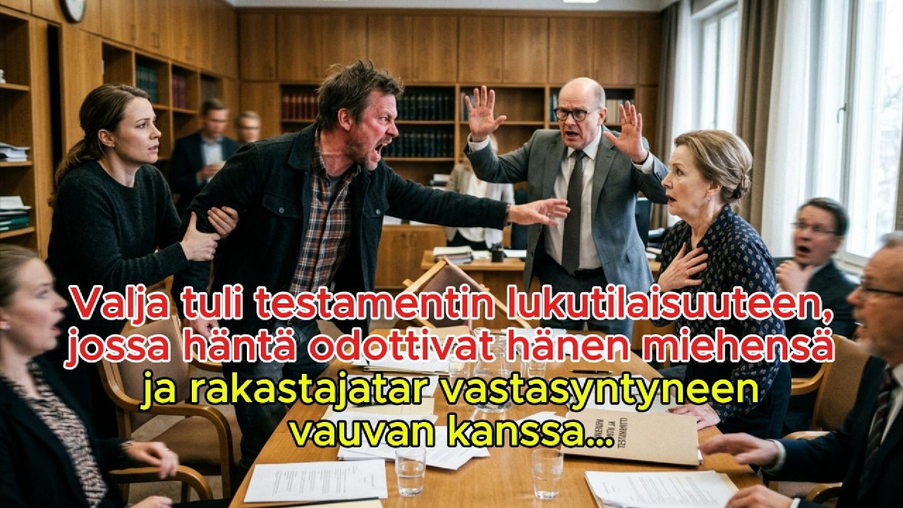 Valja saapui testamentin lukemiseen… ja näki miehensä rakastajattaren vauvan kanssa!