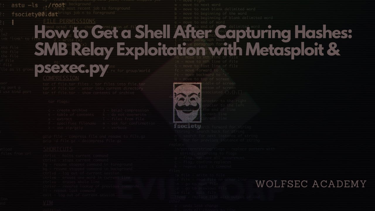 How to Get a Shell After Capturing Hashes: SMB Relay Exploitation with Metasploit & psexec.py
