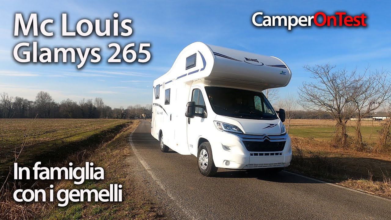 Mc Louis Glamys 265: mansardato lungo meno di sette metri con cinque posti letto e viaggio