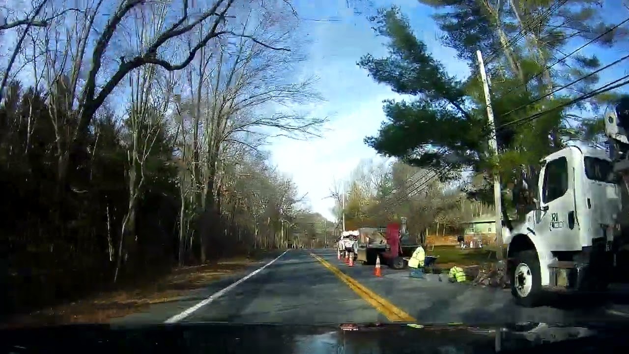 RIDOT Doing Road Work on Snake Hill Road in Glocester, Rhode Island