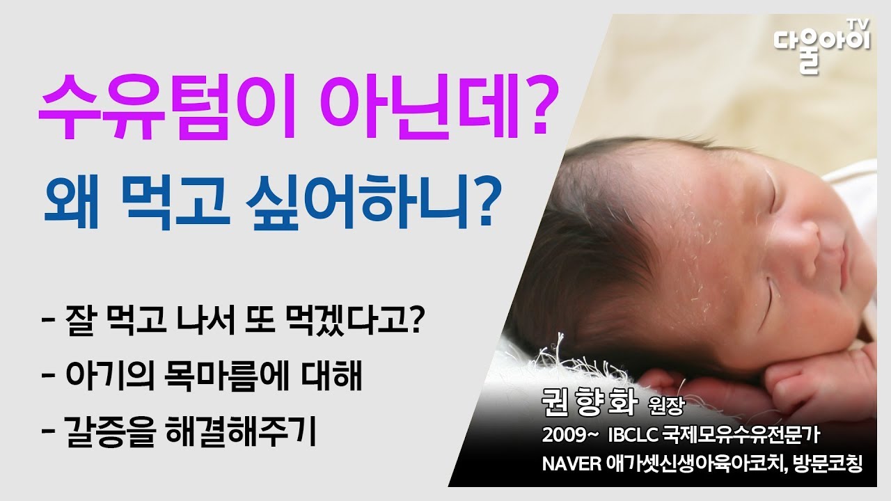 수유텀이 아닌데? 왜 먹고 싶어하니?