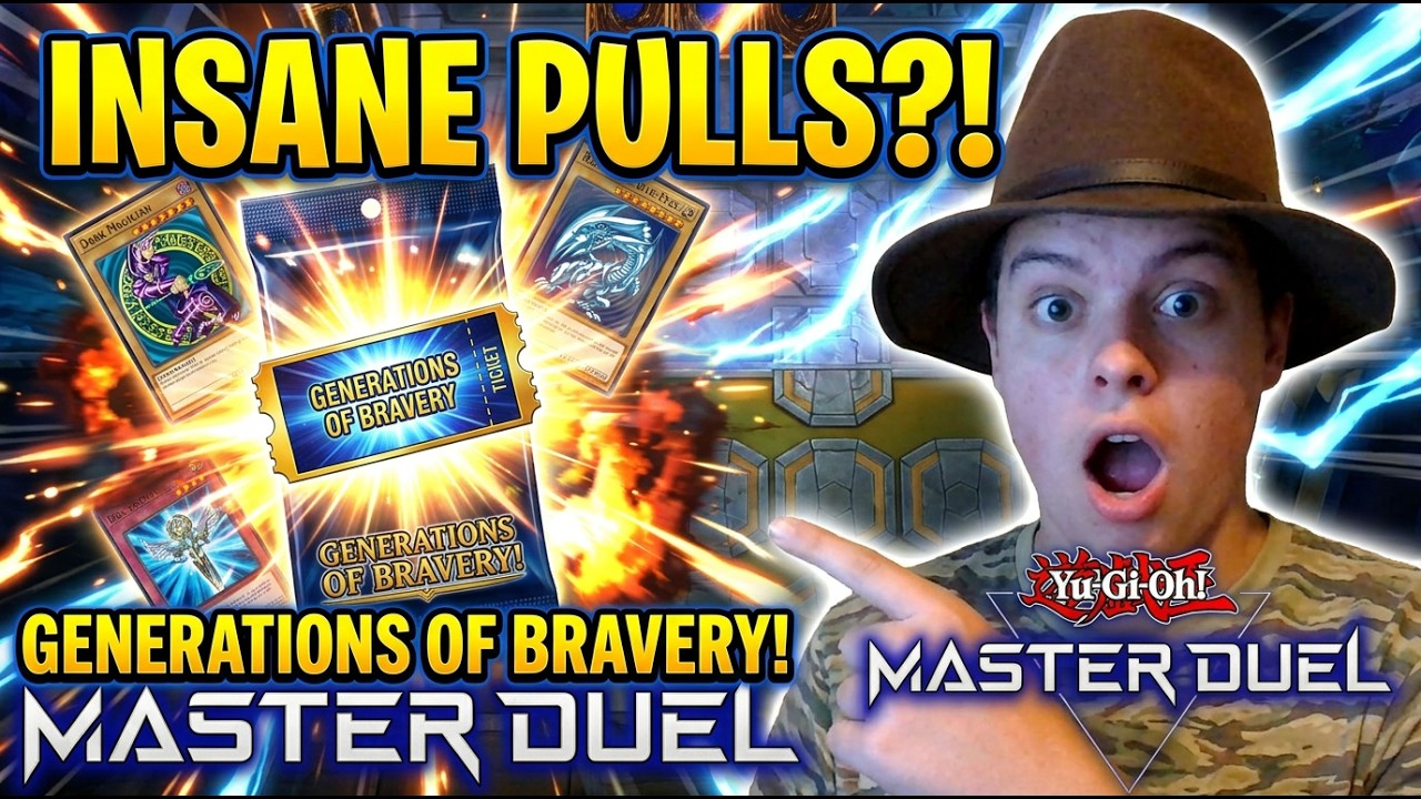 Yu-Gi-Oh! Master Duel opening Generations Of Bravery Pack ticket!
