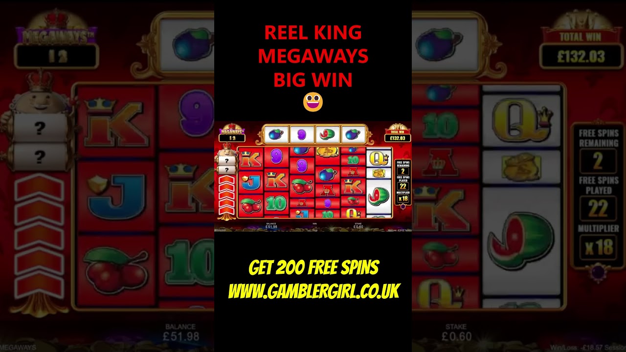 💥REEL KING MEGAWAYS BIG WIN😃💥 #slot#casino#shorts