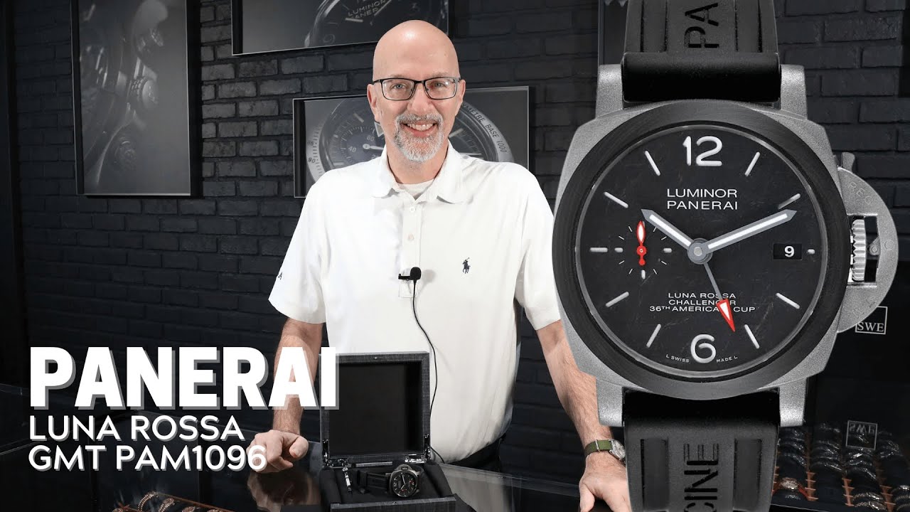 Panerai Luminor Luna Rossa GMT Titanium Carbotech Watch PAM01096 Review | SwissWatchExpo