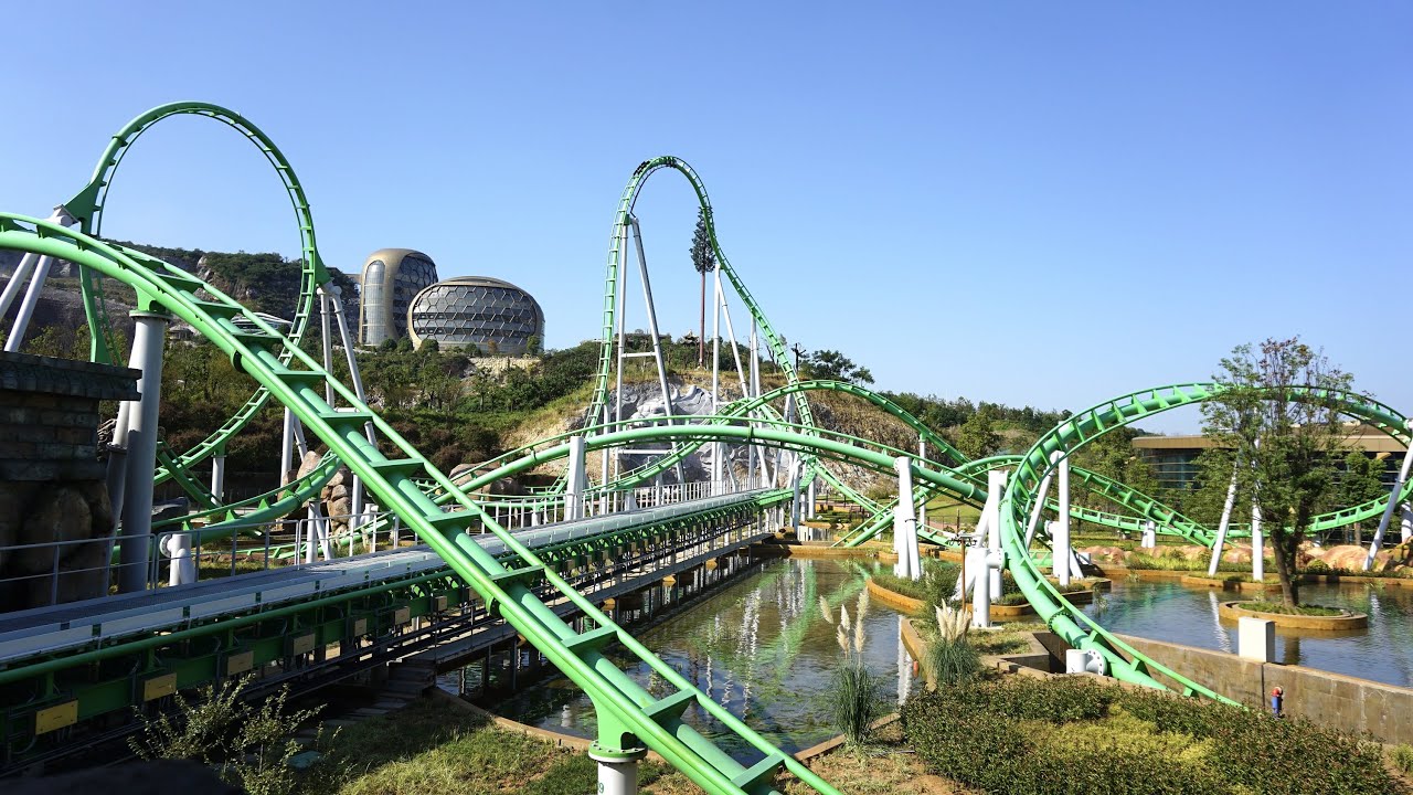 Shockwave Launch Coaster 'Dragon in the Jungle' - Dragon Valley Theme Park, Nanjing