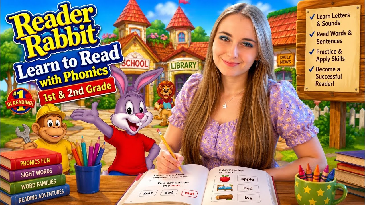 Reader Rabbit Learn to Read With Phonics 1st & 2nd Grade Full Gameplay