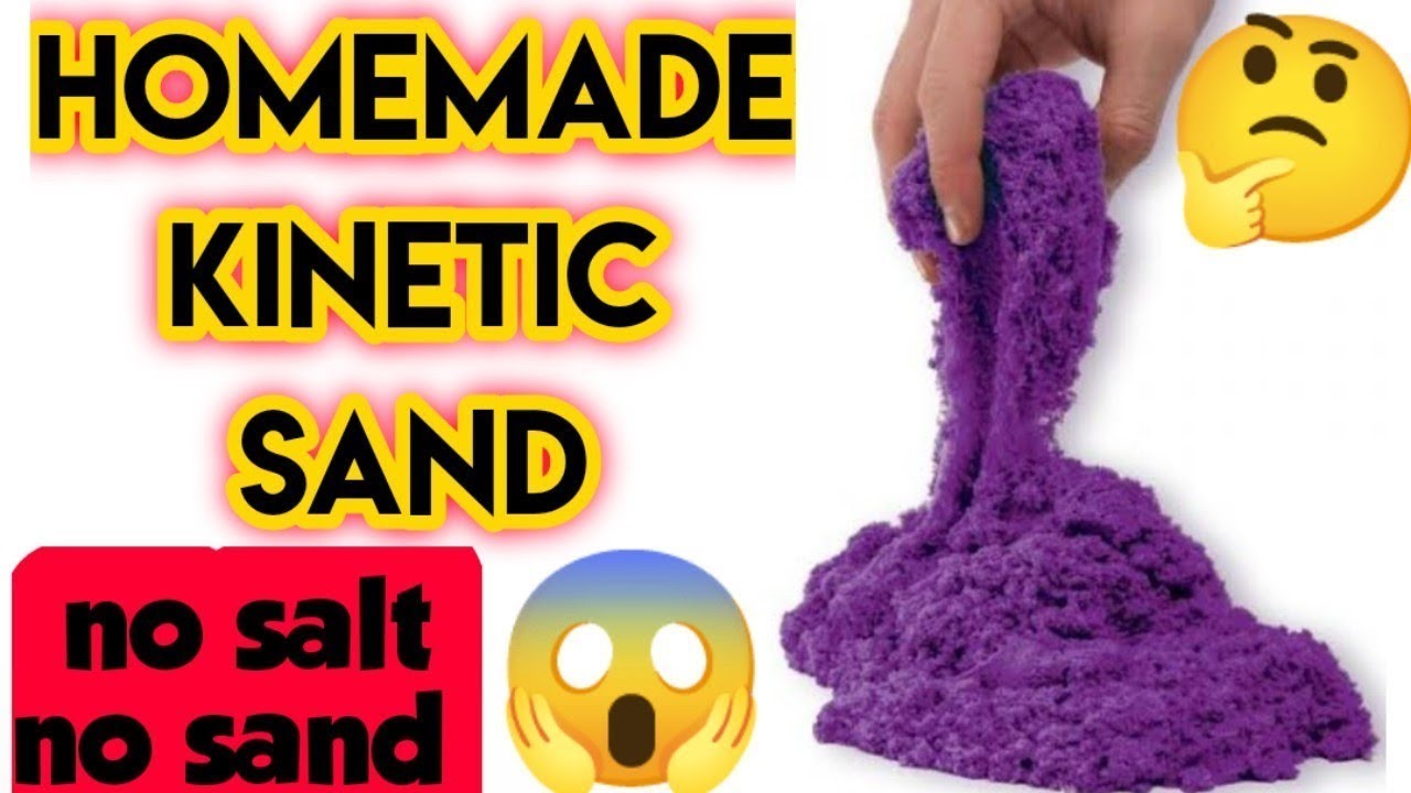 Diy Kinetic Sand/how to make Kinetic sand at home/homemade Kinetic sand