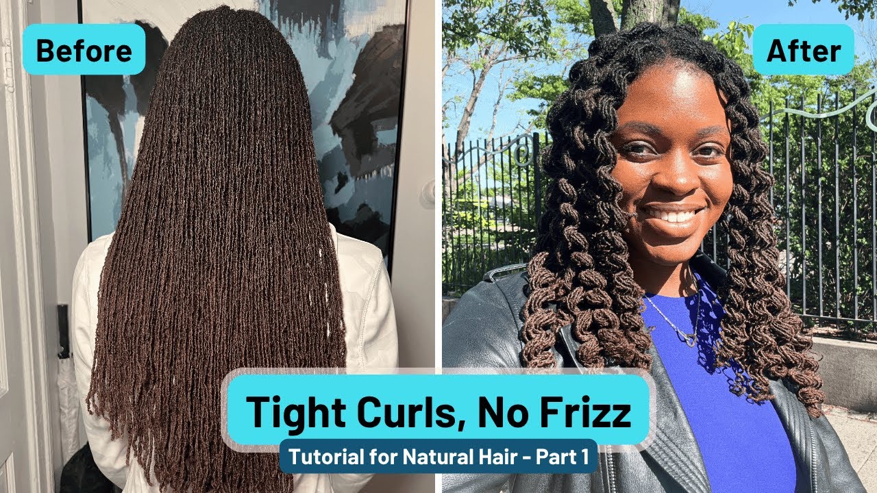 Tight Curls, No Frizz | Rod Set Tutorial on Locs for Professional Black Women